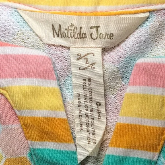 Matilda Jane Dream Chasers Dots On Dots Swim Coverup Girls Size 2 - Picture 4 of 12